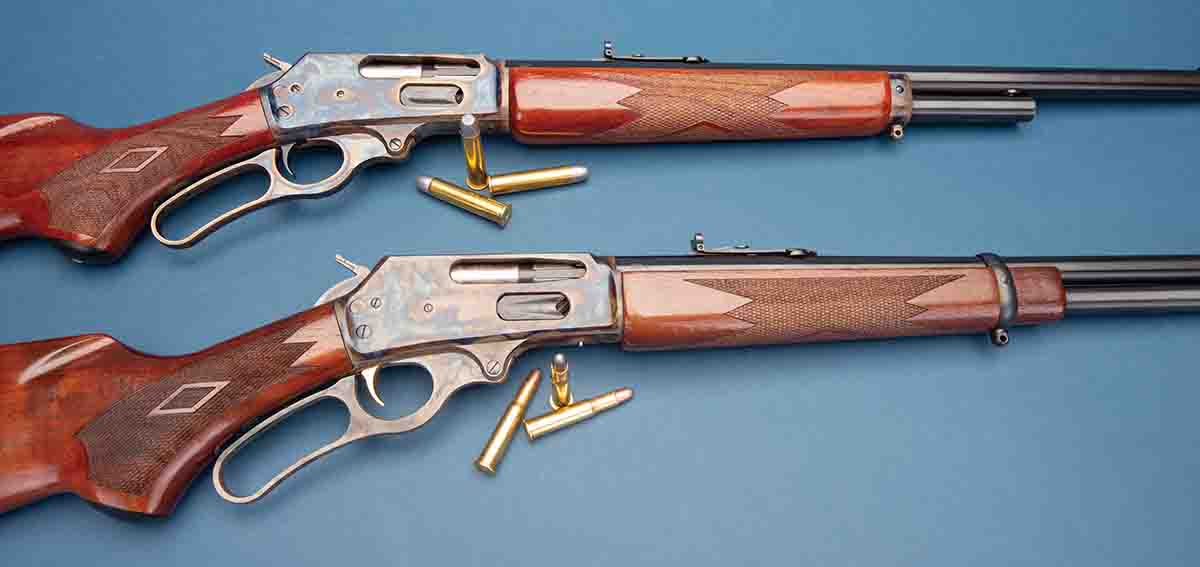 Turnbull Restoration Company remodeled both the Marlin Model 1895 .45-70 (above) and the Marlin Model 336C .30-30.